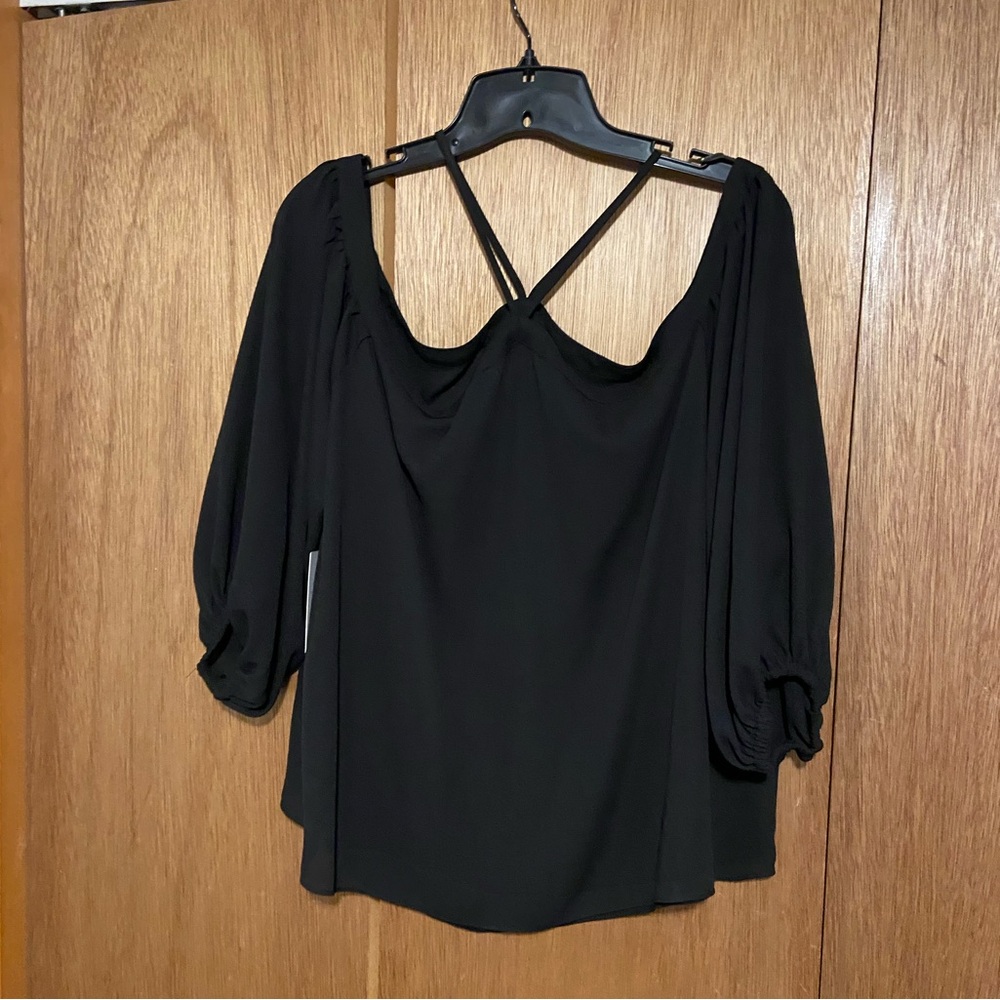 Eloquii Off The Shoulder Halter Blouse